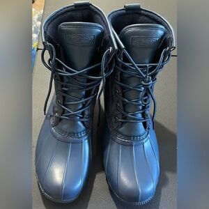 Men’s Navy Blue SPERRY Hightop Rain Boots (Size 10)